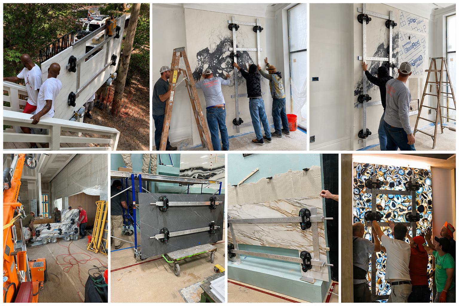 What Is the G-Rail System and How Does It Improve Panel Handling in Stone Installation?