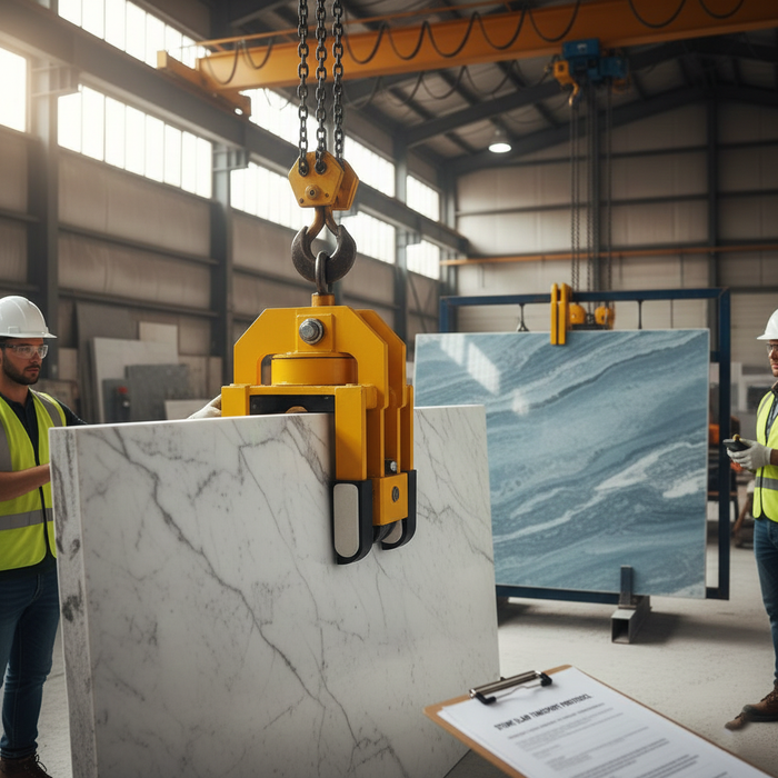 How to Choose the Right Clamp for Moving Quartz and Marble