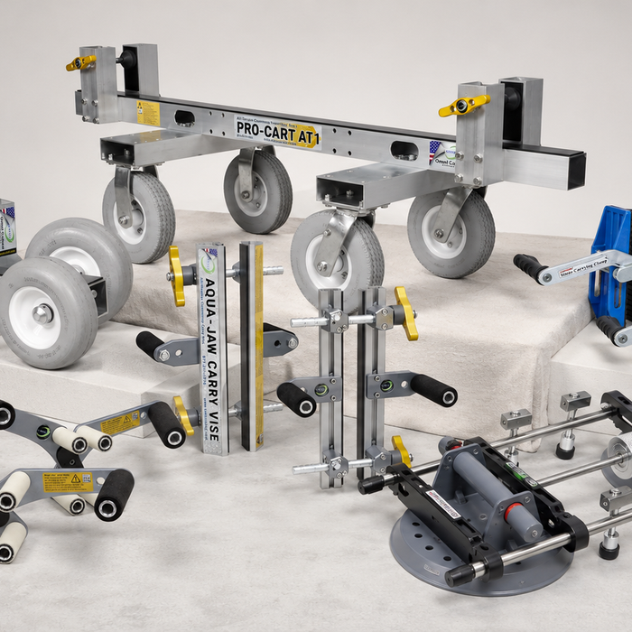 What Should Be in a Stone Install Crew's Tool Setup? GMR Products for Handling, Seam Control, Support, and Field Fixes