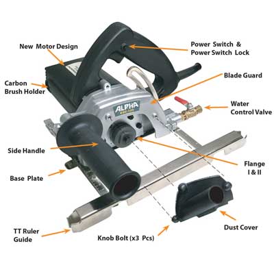 Alpha ESC-150 Wet/Dry Stone Cutter 6"