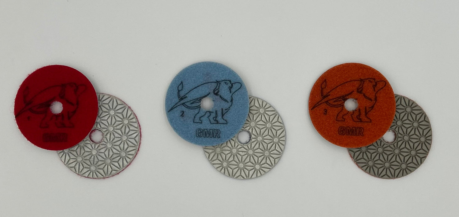 Almohadillas GMR de 3 pasos de 4"