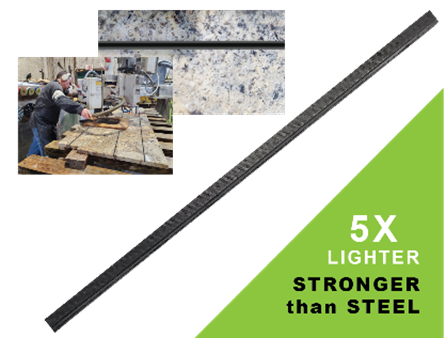 CarbonBar™ Countertop Rodding — GMR Stone Products