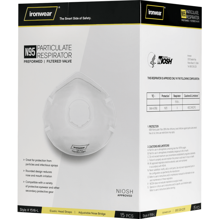 Ironwear N95 Mask w/Valve