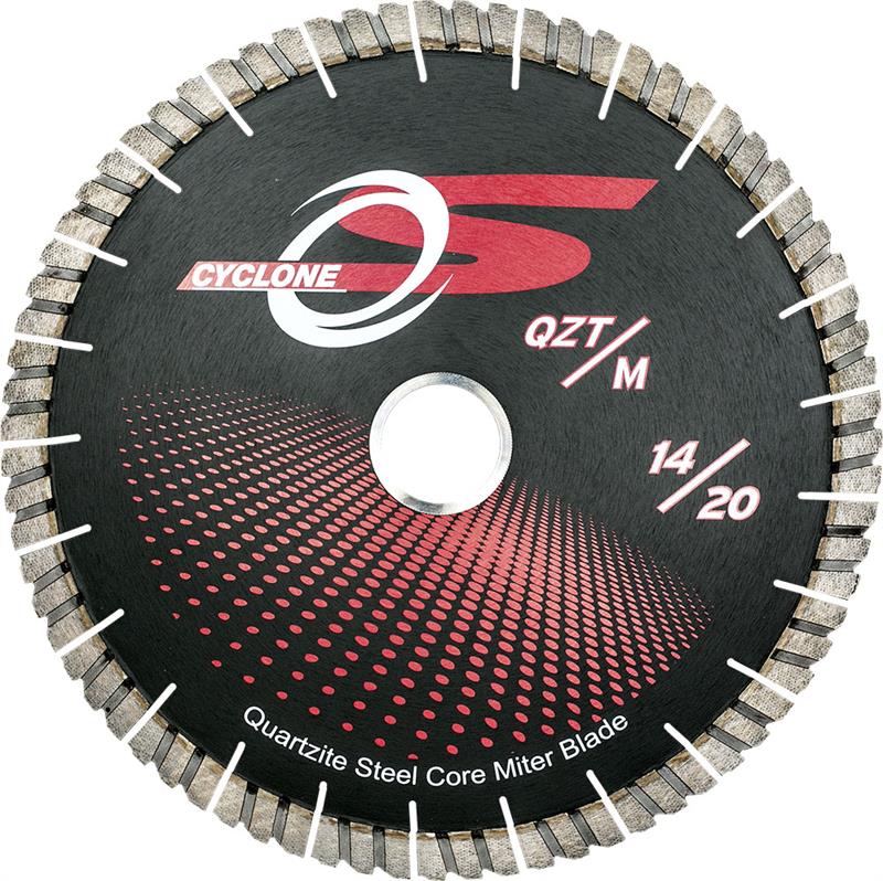 Cyclone S Quartzite Miter Blade — GMR Stone Products