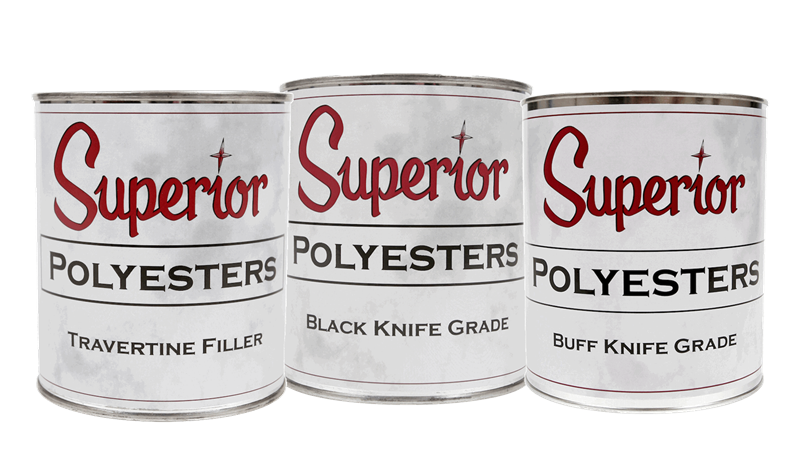 Superior Polyester Filled Adhesive - Flowing